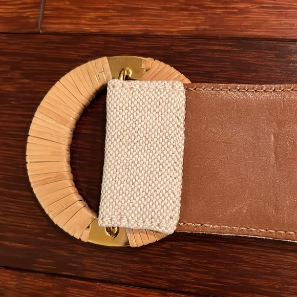 Gucci vintage beige canvas and brown leather basket weave buckle - Picture 5 of 7